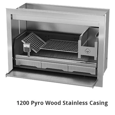Wood built in braai 1200mm
