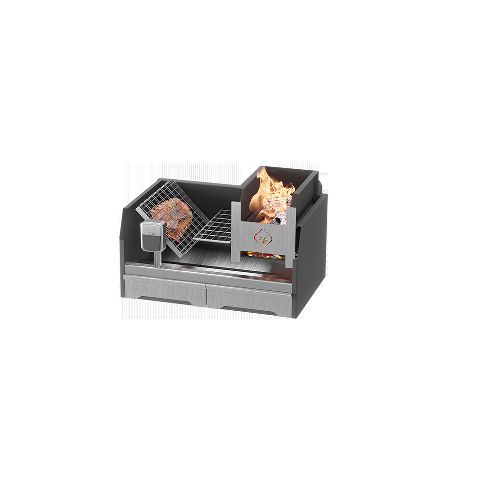 Table top Wood braai insert pyro Stainless steel - Image 6