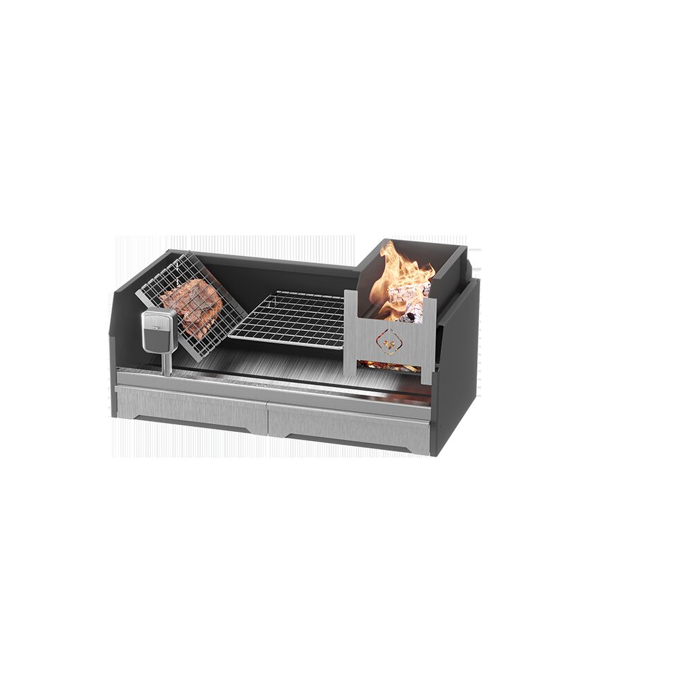 Table top Wood braai insert pyro Stainless steel - Image 5