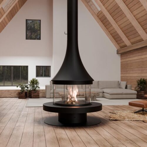 Ausa central fireplace