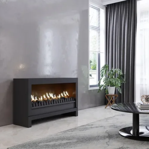 Vent free Gas fireplace, Baiona 1050 Gas freestanding fireplace