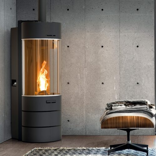 Thermorossi BellaVista R3 Plus freestanding Pellet Fireplace, premium fireplace