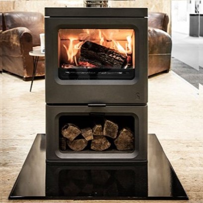 Charnwood - Skye 7 fireplace with store stand