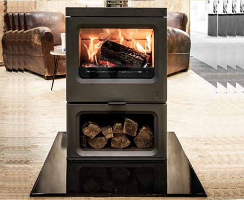 Charnwood - Skye 7 fireplace with store stand