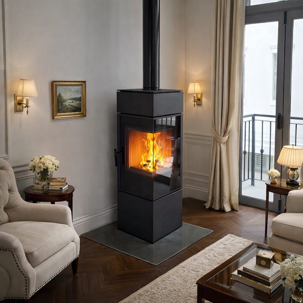 Kratki - Thor Freestanding Corner Fireplace 10kw