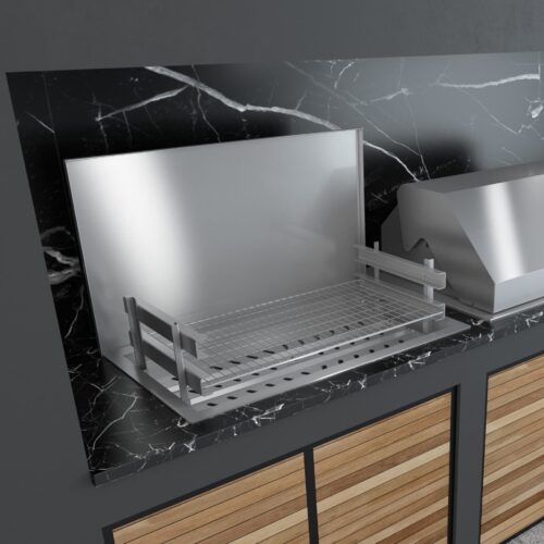 drop in wood braai 950mm