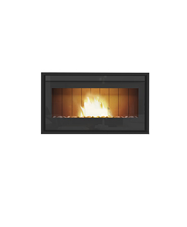 thermorossi esprit infinity insert pellet fireplace, built in pellet fireplace