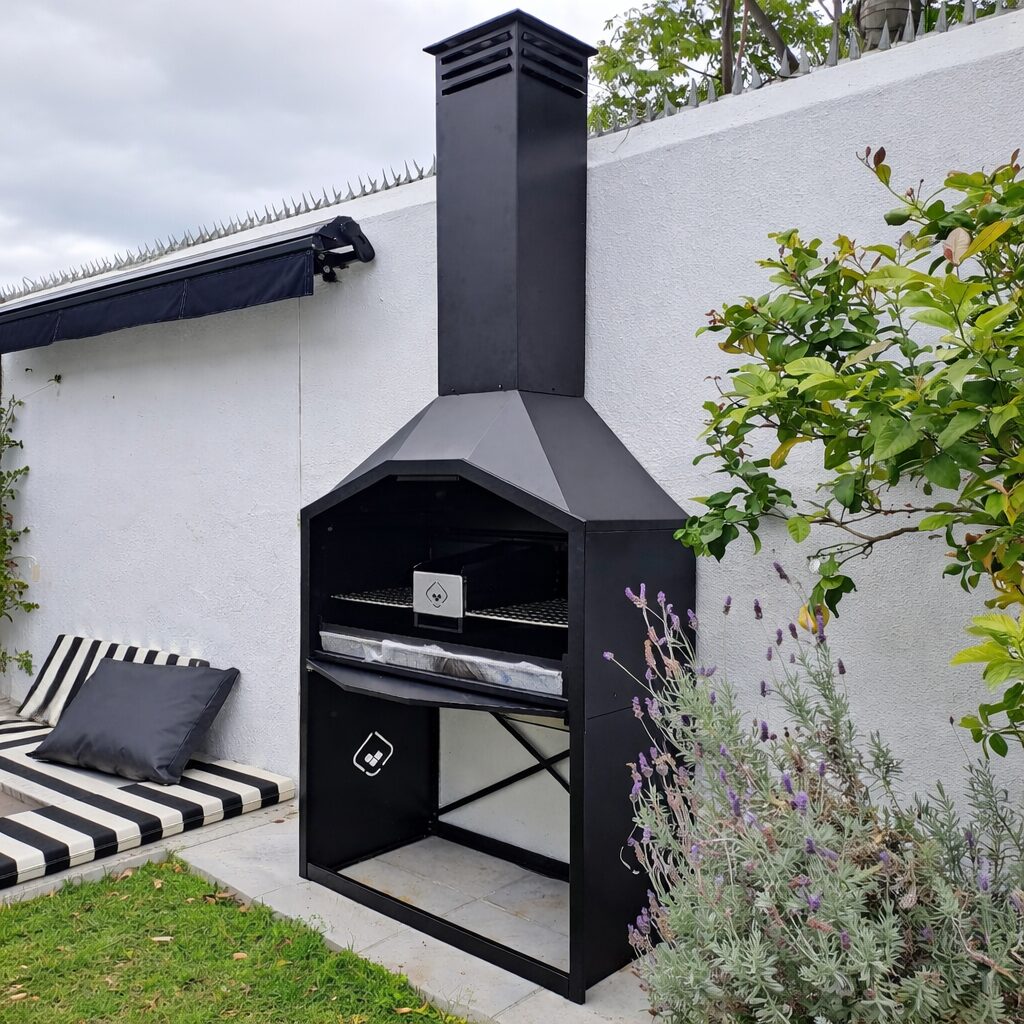 wallart braai, wood braai, freestanding braai