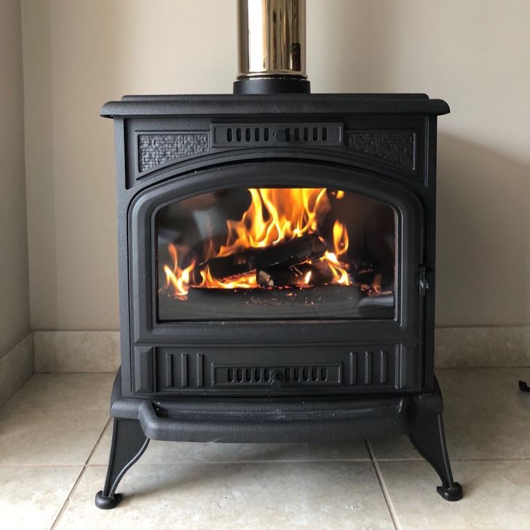 Kratki k6 freestanding fireplace, wood fireplace