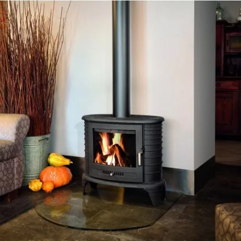 Kratki K8 Cast Iron wood burning freestanding fireplace