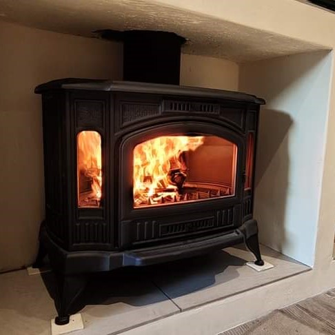 Kratki k9 cast iron wood burning fireplace