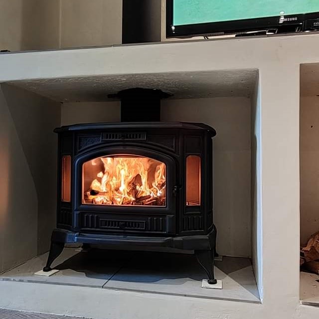 Kratki k9 cast iron wood burning fireplace