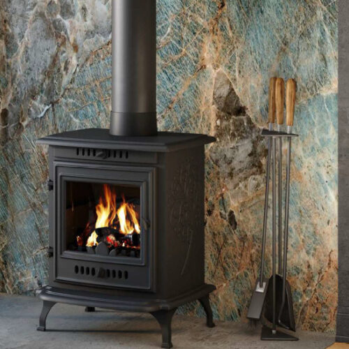 Kawmet P10 Freestanding Cast iron wood burning closed combustion fireplace
