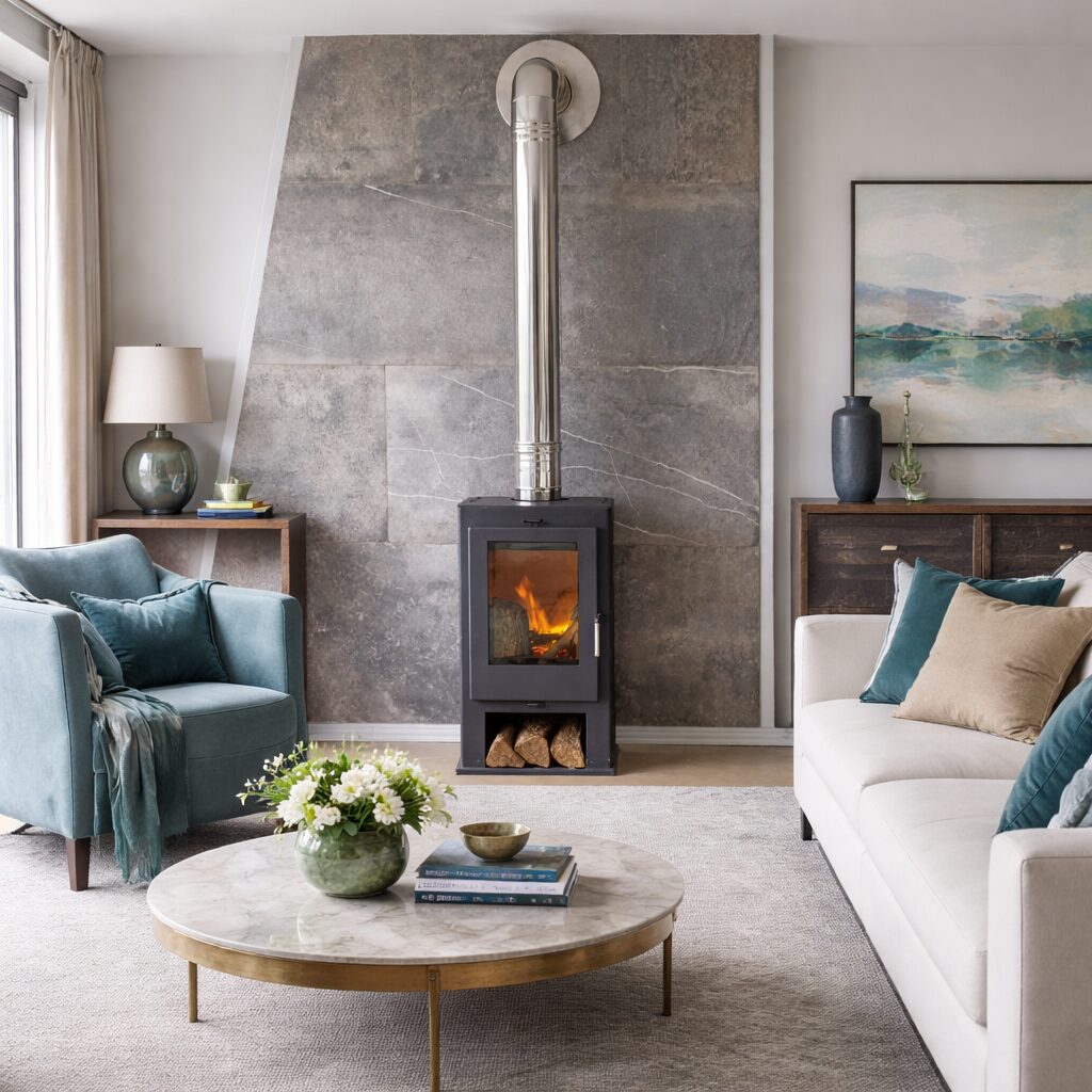 KFD kasia wood burning fireplace