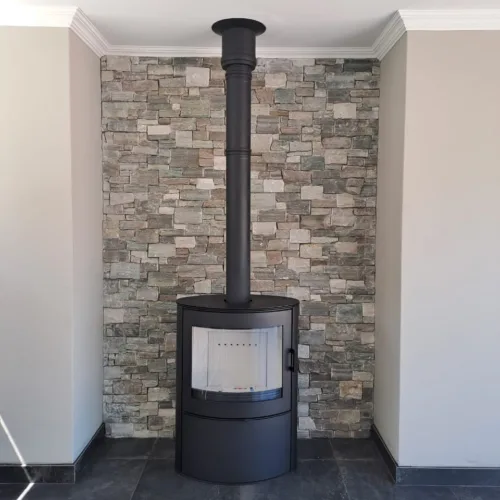Kratki ABS2 freestanding wood burning closed combustion fireplace