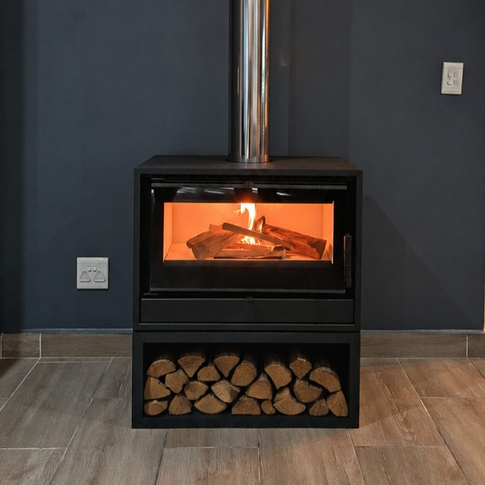 kratki alta fs fireplace with logbox 12kw