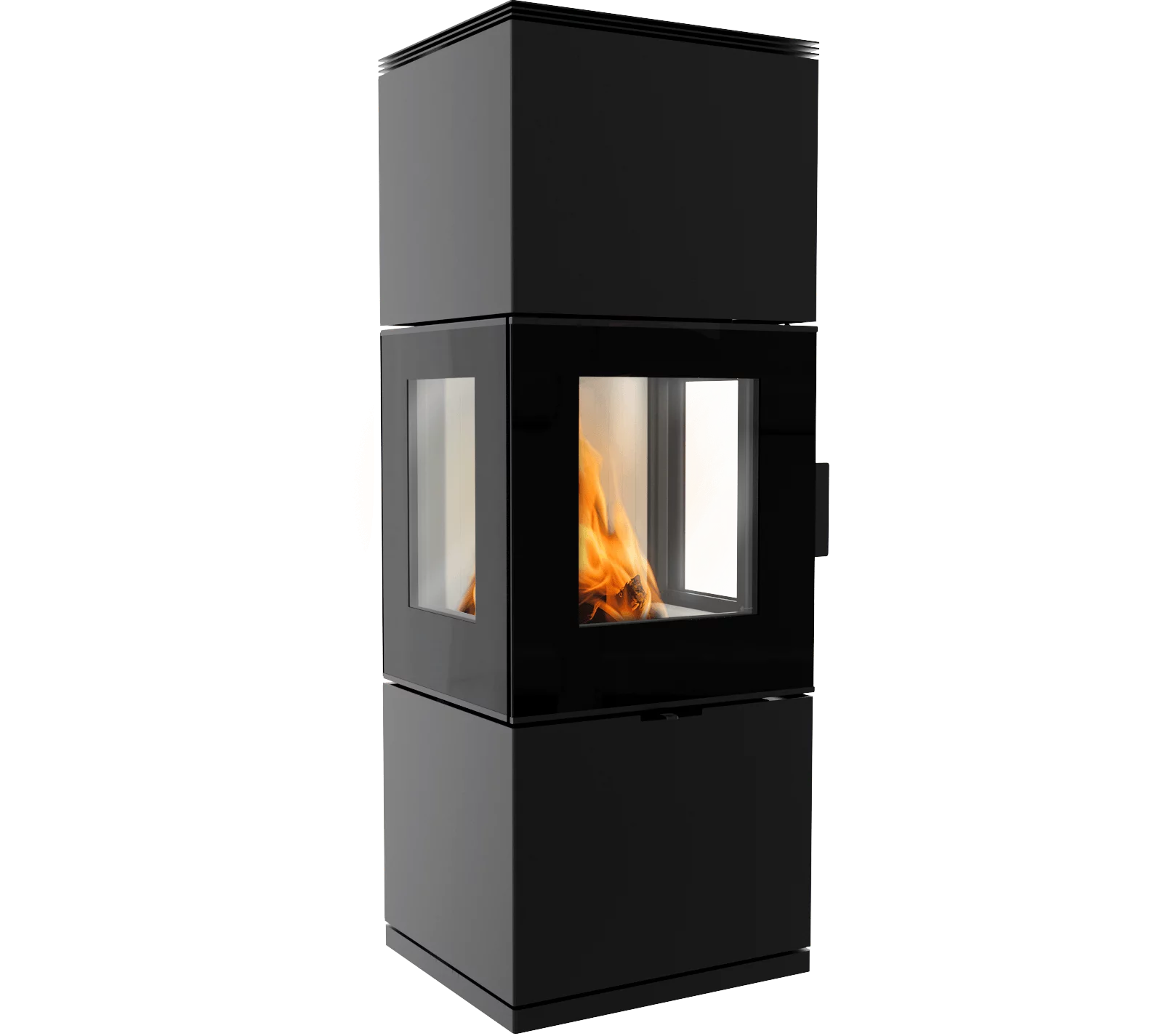 Kratki Inga freestanding 3 sided fireplace