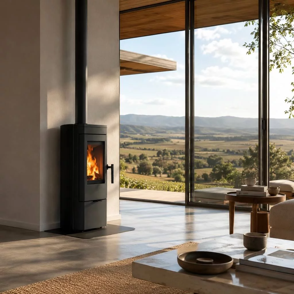 Kratki k12 cast iron freestanding fireplace