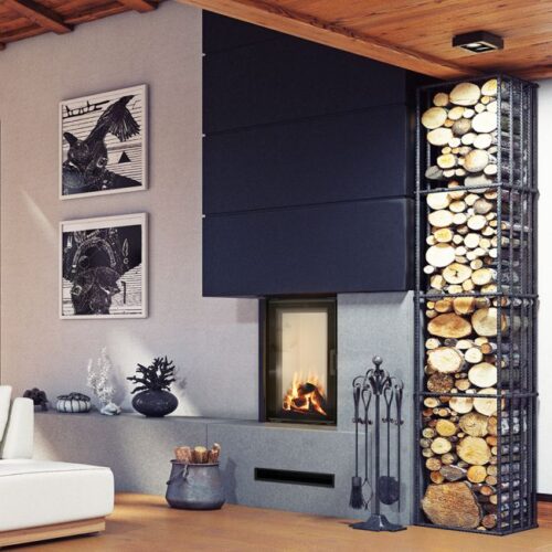 Kratki Nadia 9 Built in wood burning closed combustion fireplace
