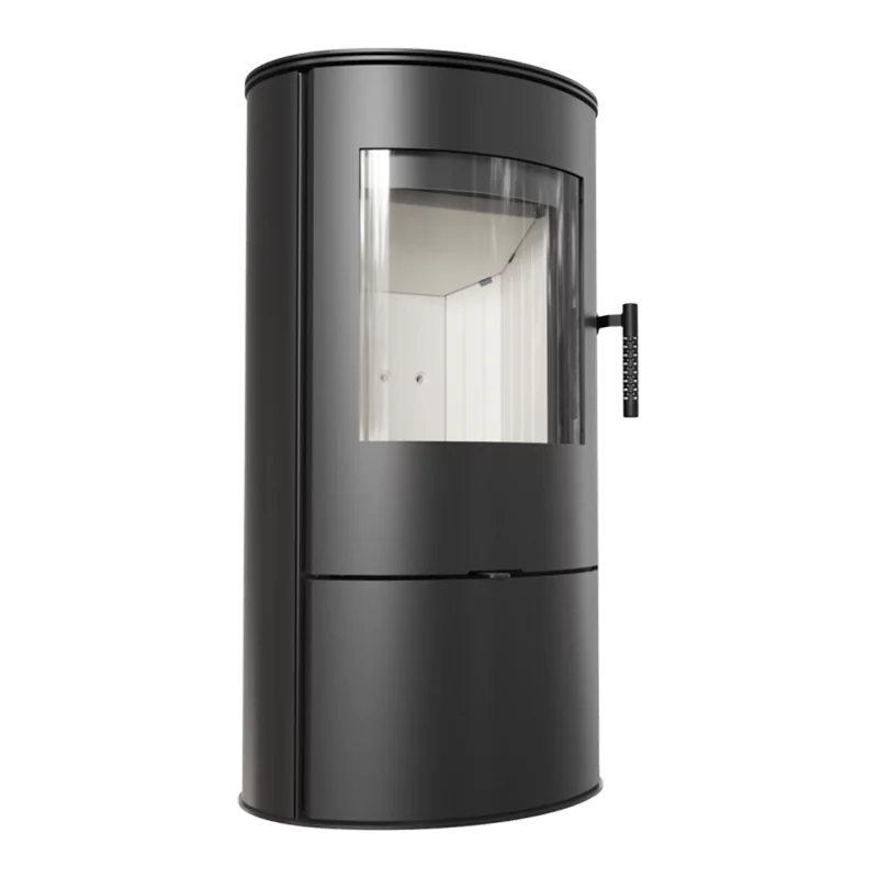 Kratki Rollo freestanding steel fireplace