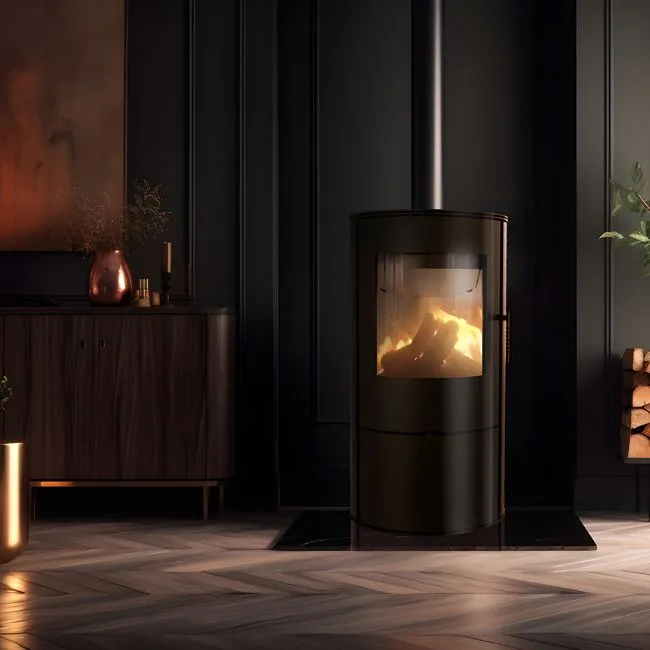 Kratki Rollo freestanding fireplace