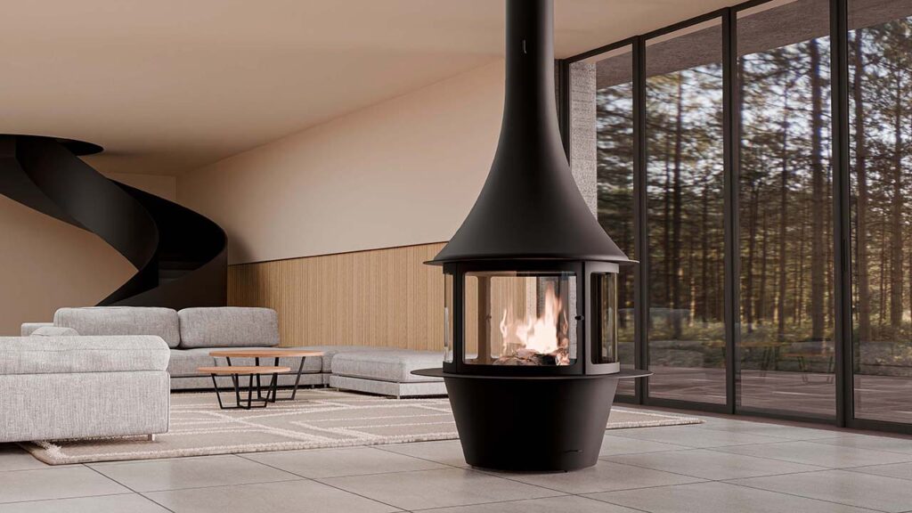 Loire Central wood fireplace 14,3 kW - Image 3