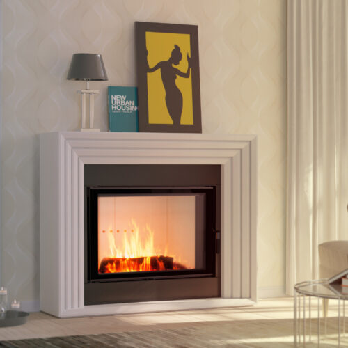 Kratki Lucy 15 Built in wood burning closed combustion fireplace