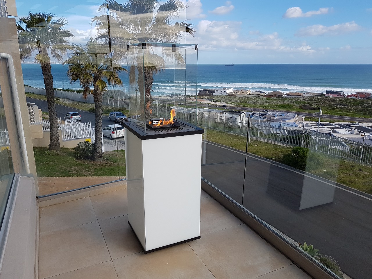 Kratki Gas Patio heater white