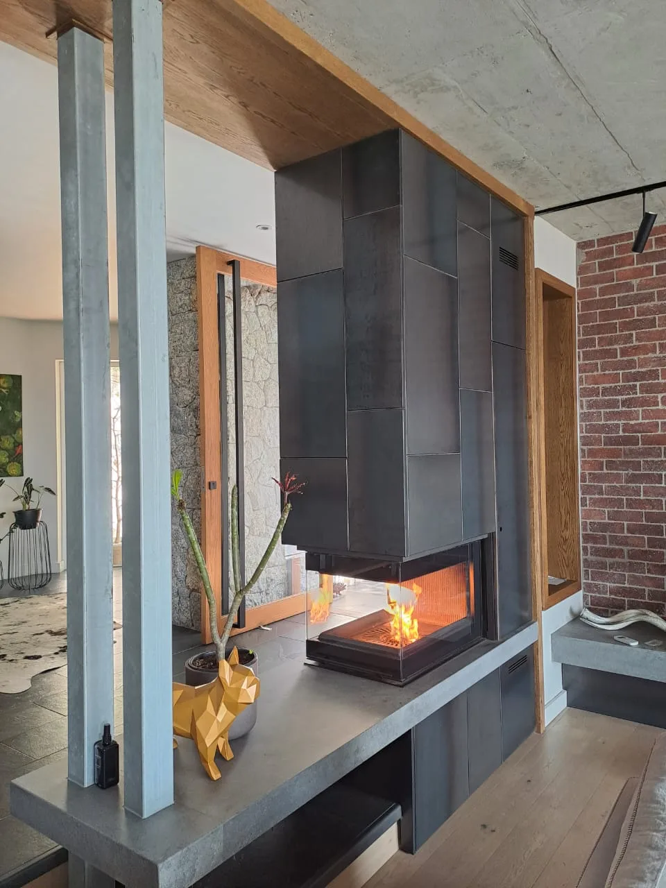 L'artistico - Penny AP 800 3 sided pellet fireplace - Image 9