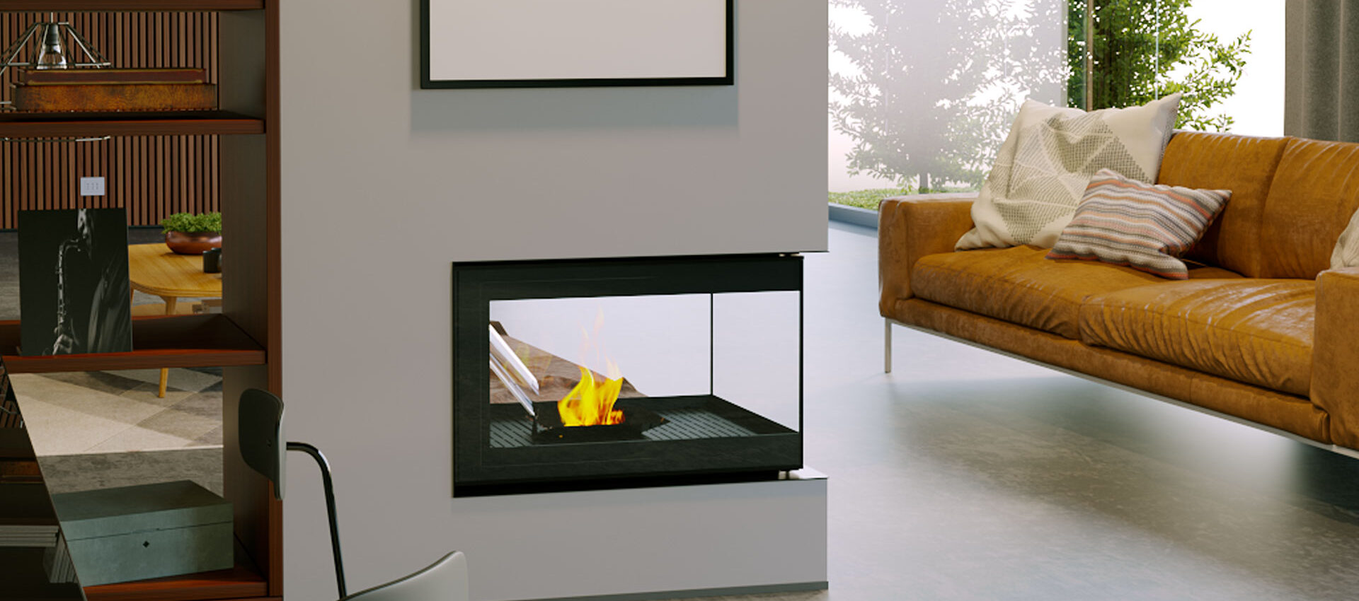 Penny AP 800 air 3 sided pellet fireplace