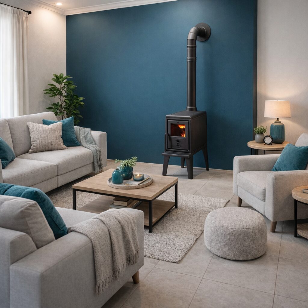 Plamen Trenk cast iron freestanding wood burning fireplace
