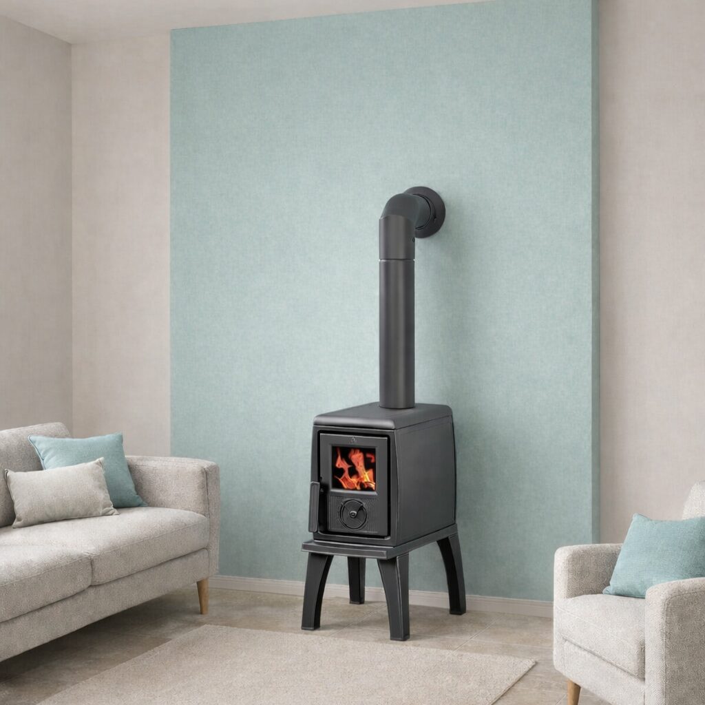 Plamen Trenk cast iron freestanding wood burning fireplace