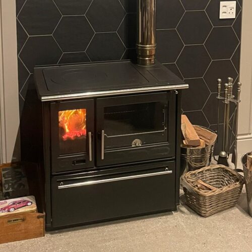 Plamen cooker, Wood stove, wood oven, Cooker Black 850, 11kw fireplace