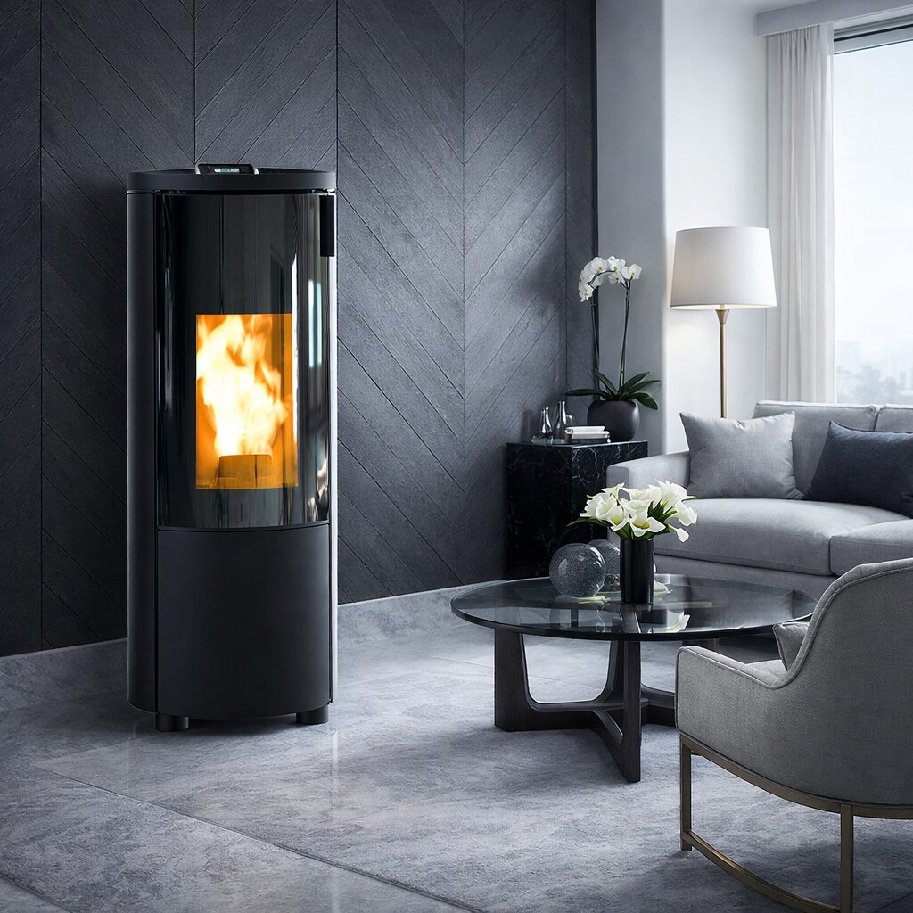 Thermorossi Pop 8 Evo freestanding Pellet Fireplace 8kw