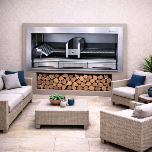 built in braai, wood braai, stainless steel braai, premium braai