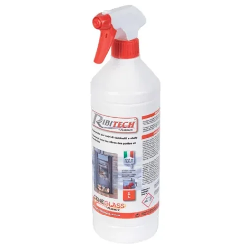 fireplace glass cleaning spray