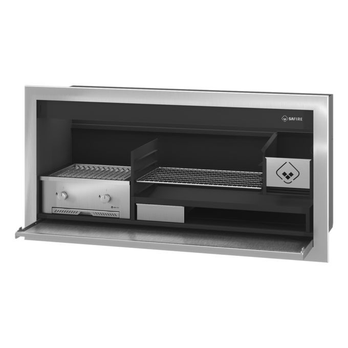 Affordable Luxury 1500 Gas & Wood Braai Grill Combo