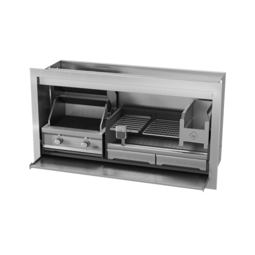 Wood and gas combo braai 1600