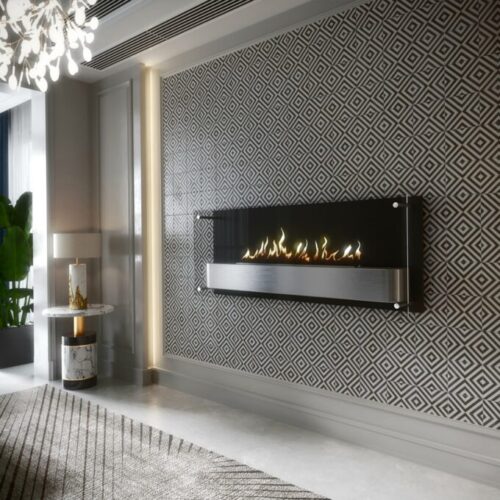 SAfire Vision Wallart Gas Fireplace 1200 wall mounted, Vent free gas fireplace