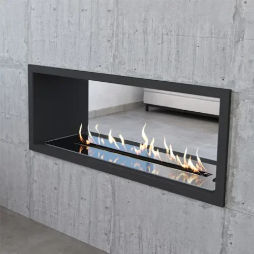 Gas double sided fireplace, See Through Linear