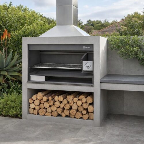 Stainless steel braai, SAfire Affordable Luxury Wood Braai 1000mm