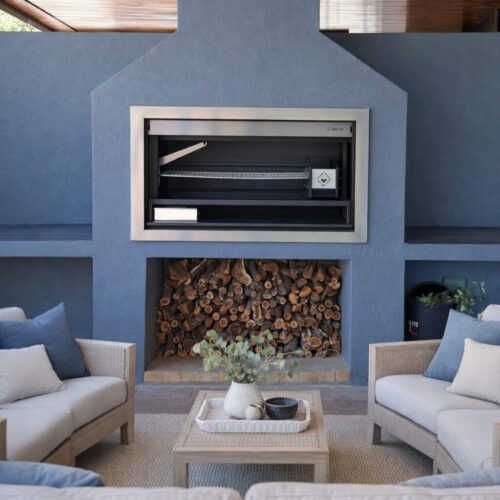 stainless steel braai wood burning braai, safire affordable luxury