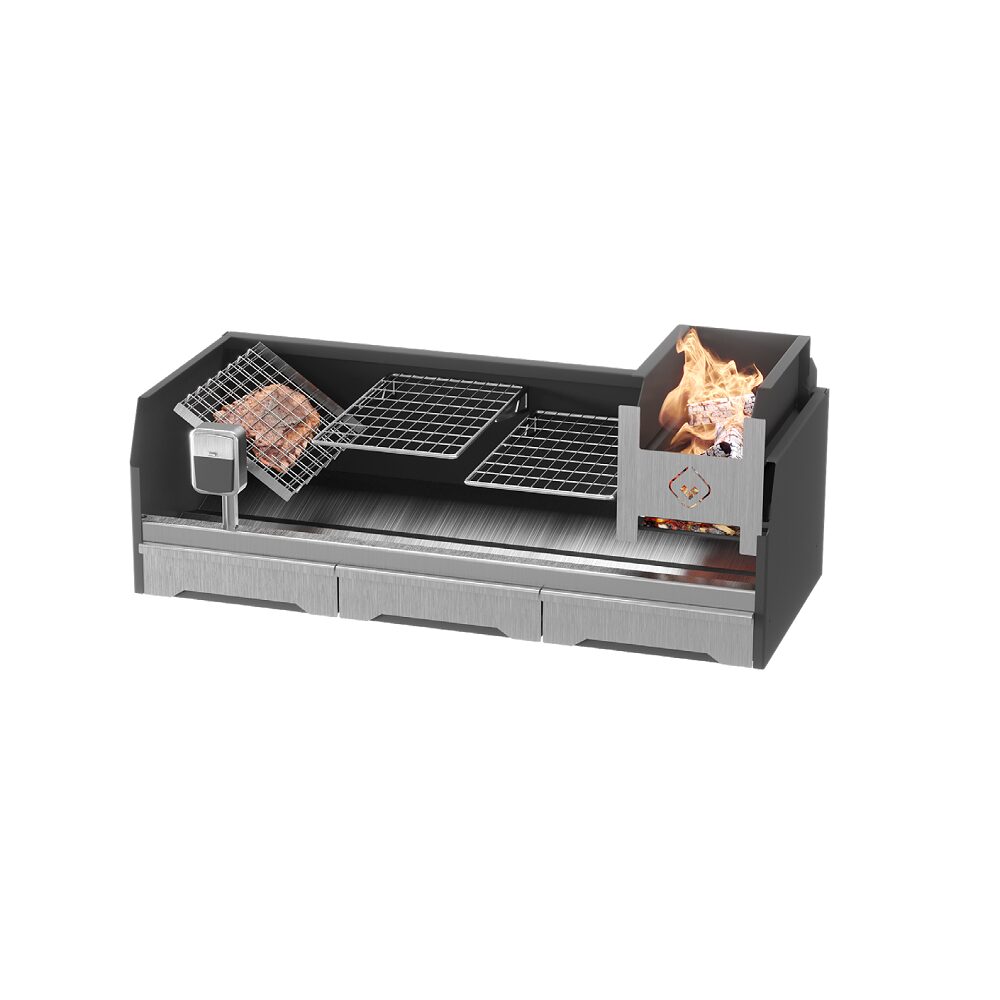 pyro table top wood insert braai