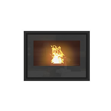 thermorossi esprit 490 insert pellet fireplace, built in pellet fireplace