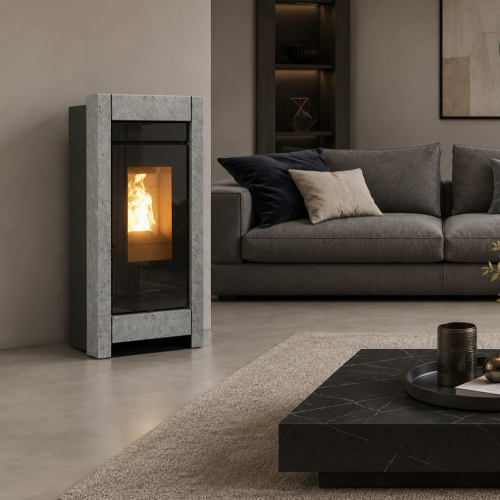 Thermorossi Essenza Stone Natural Air EVO pellet stove