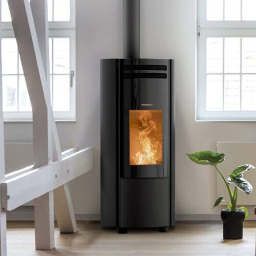 Thermorossi popstar metal color pellet fireplace, freestanding pellet fireplace