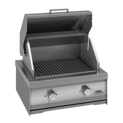 Gas Grill 590 Stainless steel insert/countertop unit, Gas braai Table top or insert Gas braai