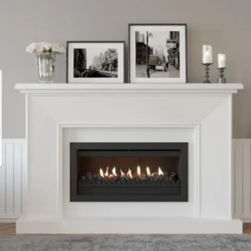 Traditional Built-In Gas fireplace