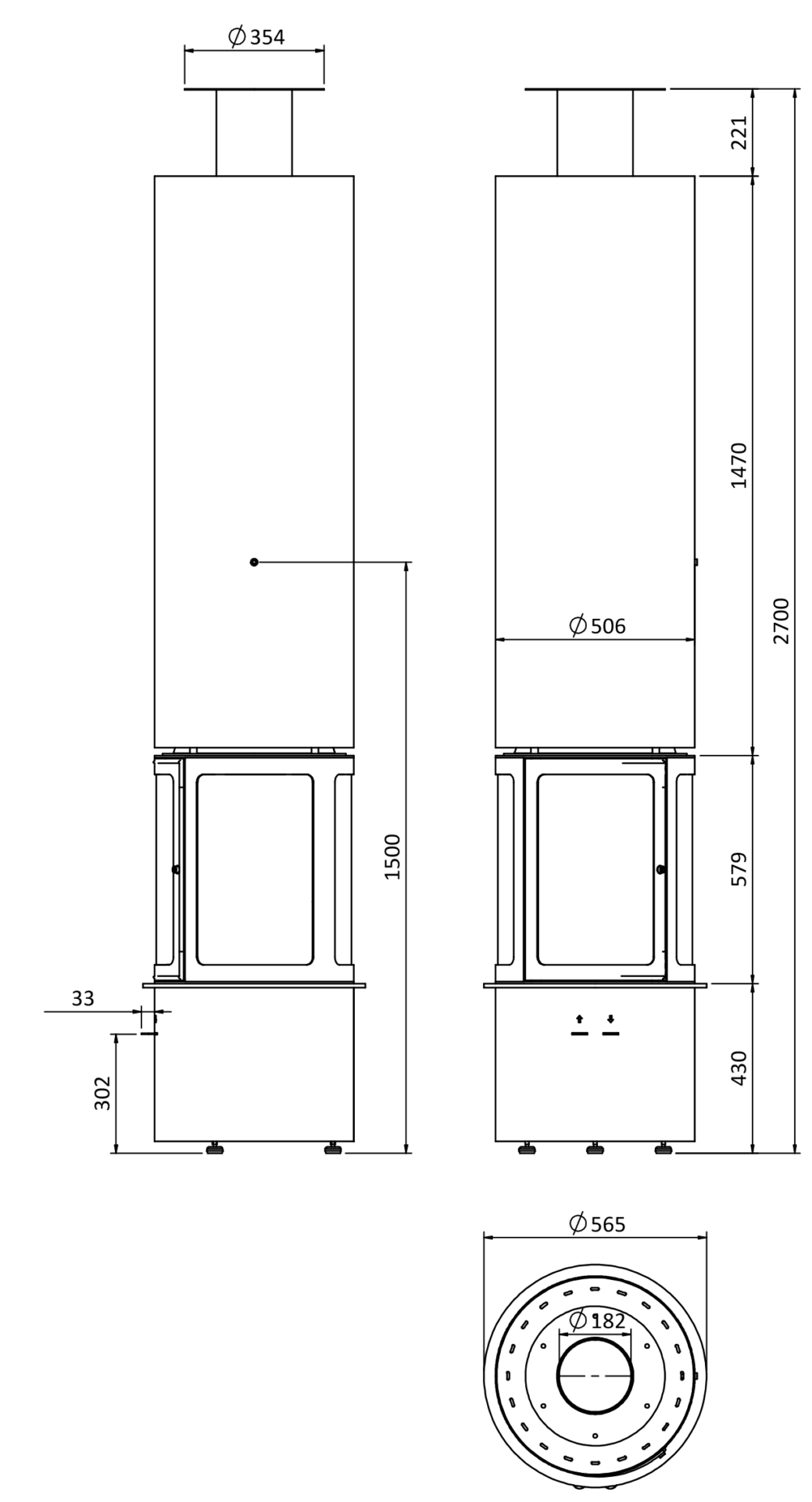 Olympia Central fireplace 14,3kw - Image 2