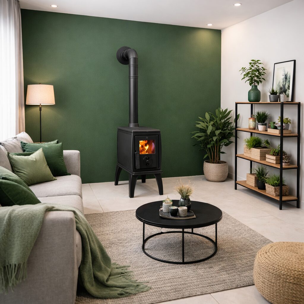 Plamen Trenk cast iron freestanding wood burning fireplace
